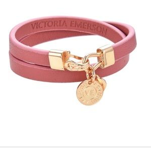 NEW Victoria Emerson Heart Double Wrap Bracelet